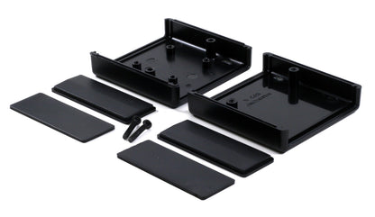 KIT-1593K-BK Hammond Black Plastic Enclosure with 2-hole PCB