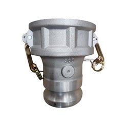 DA-4060-A - 4-in Female to 6-in Male Aluminum Cam and Groove Reducer Coupler/Adapter