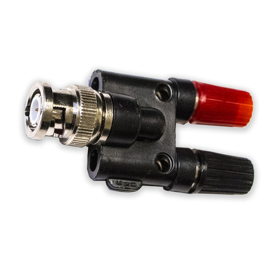 BU-00262-0 - BNC Male to Dual 4mm Binding Post Adapter  (Pack of 8)