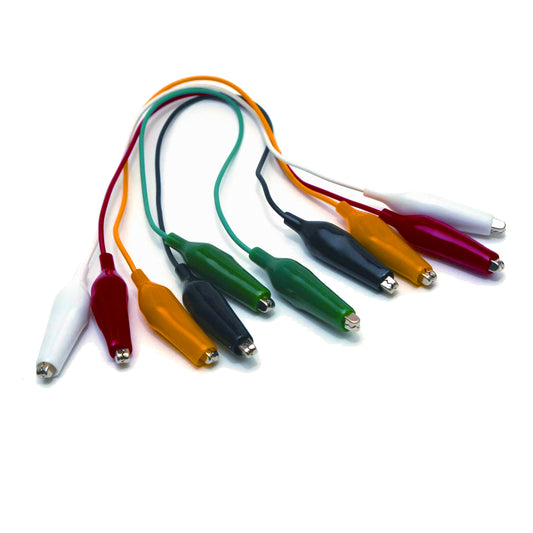 BU-00286 - Insulated 22 AWG Alligator Clip Test Lead Set  (Pack of 22)