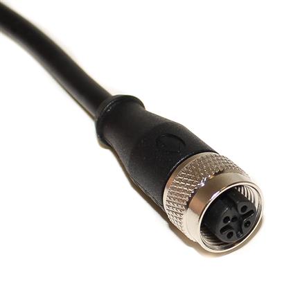 BU-122730291 - 1.5M Waterproof 4-Position Female Cordset with Screw-Lock  (Pack of 12)