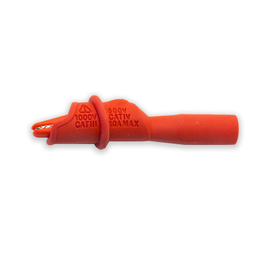 BU-126-2 - Standard Fully Insulated Alligator Clip for 4mm Banana Plugs  (Pack of 16)