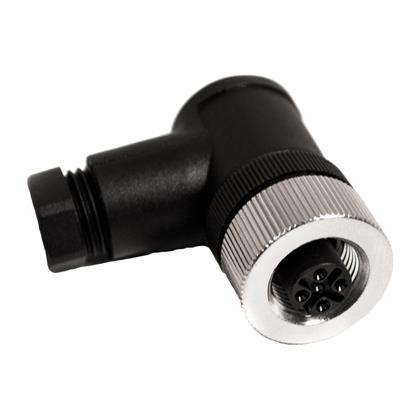 BU-12ZU24-PG9 - M12 4-Position Right Angle Connector for 6-8mm Cables  (Pack of 8)