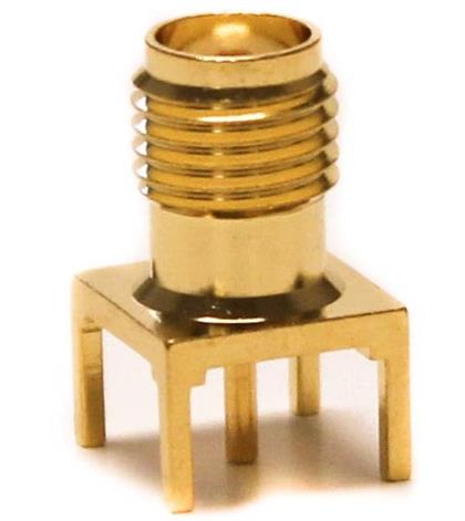 BU-1420701211 - Gold-Plated 50-Ohm SMA Jack Connector for PCB  (Pack of 37)