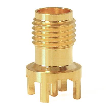BU-1420701231 - Brass SMA Jack Connector for 50 Ohm PCB Applications  (Pack of 31)