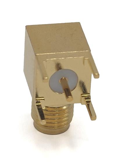 BU-1420701321 - Right-Angle SMA Connector for 0.62" PC Mount  (Pack of 19)