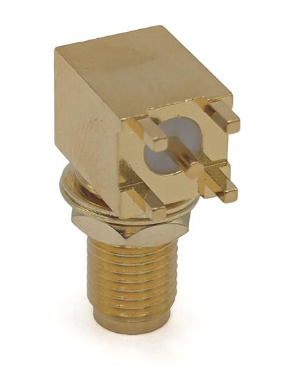 BU-1420701501 - Right-Angle SMA Mount Jack for 0.62" Circuit Boards  (Pack of 20)
