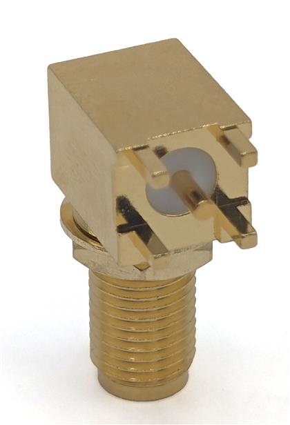 BU-1420701551 - SMA Bulkhead Jack Receptacle for 0.62" Circuit Boards  (Pack of 20)