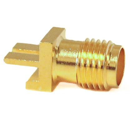BU-1420761851 - 50 Ohm Edge Mount Brass SMA Connector with Gold Plating  (Pack of 20)