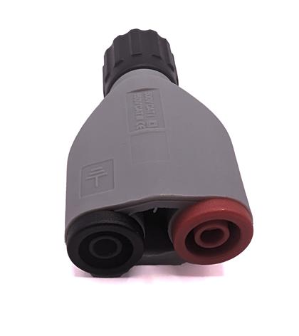 BU-165-F - Red & Black 4mm Banana to BNC Adapter Connector  (Pack of 9)
