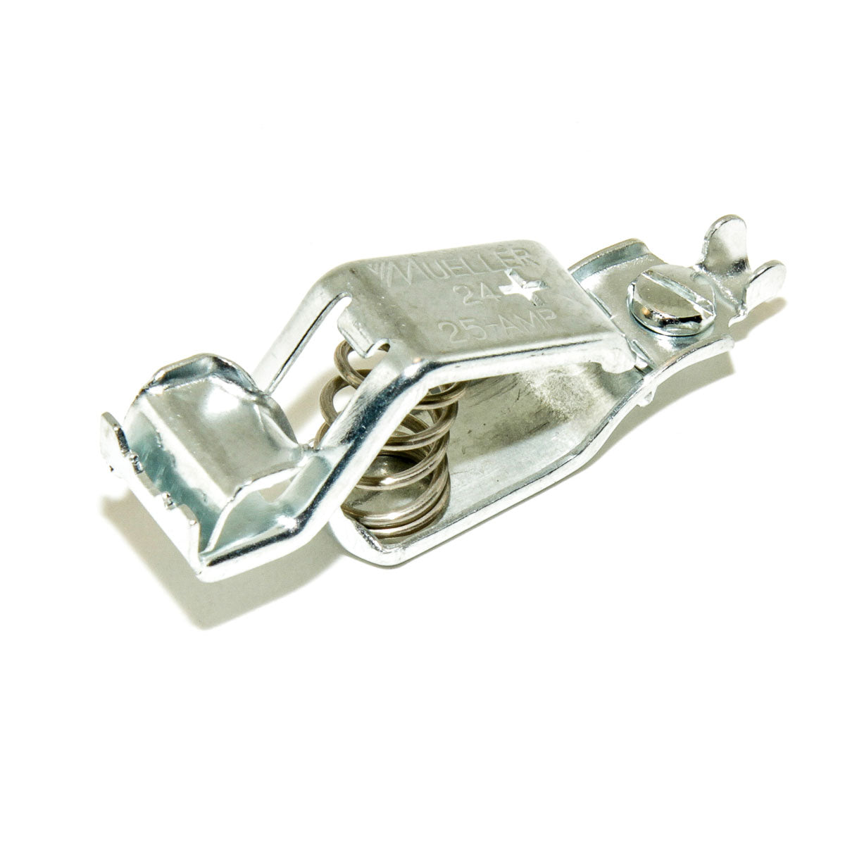 BU-24APS - Steel Grounding Clip for 10 AWG Wires, Compatible with Mueller Insulators  (Pack of 74)