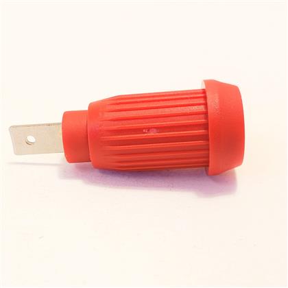 BU-31603-2 - Red UL Listed 15A Banana Jack Connector with Nylon Cover  (Pack of 43)
