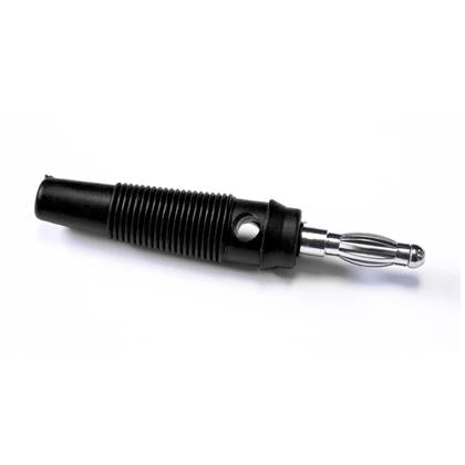 BU-32616-0 - 4mm Solderless Black Banana Plug Connector, 24A Capacity  (Pack of 80)