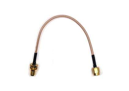 BU-4150031MM150 - 150mm RF Coaxial Cable with Brass SMA Connectors  (Pack of 12)