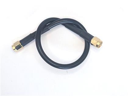 BU-4150038MM500 - 500mm RG-58 Coaxial Cable with Straight Male SMA Connectors  (Pack of 8)