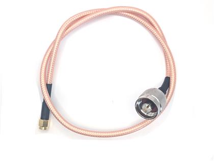 BU-4150061012 - 12" RG-142 SMA Male RF Coaxial Cable Assembly  (Pack of 5)