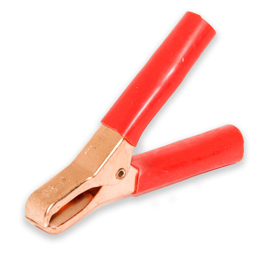BU-46C-2 - Compact Copper Battery Clip with PVC Insulators for 10 AWG Wire  (Pack of 47)