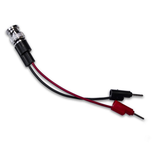 BU-5144-A-4-0 - 4" BNC Male Breakout Cable to Stackable Pin Plugs  (Pack of 6)