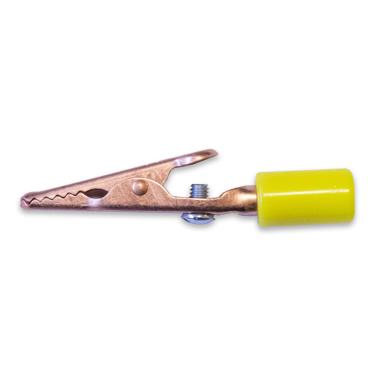 BU-60CHS-4 - Copper Alligator Clip with 4mm Handle and Screw Connection  (Pack of 82)