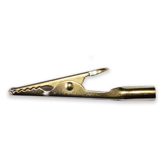 BU-60G - Gold-Plated Steel Alligator Clip for 4mm Banana Plugs  (Pack of 137)
