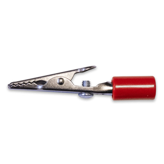 BU-60HS-2 - Acetate Handle Alligator Clip with 4mm Plug Barrel  (Pack of 136)