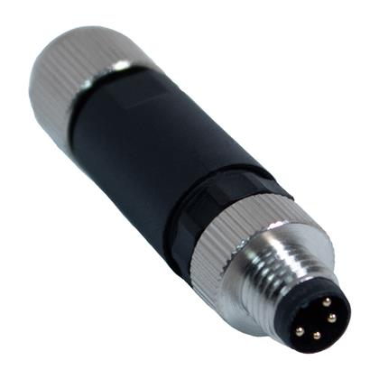BU-8ZU03 - M8 4-Position Connector, IP67, 22-26AWG Micro DC  (Pack of 7)