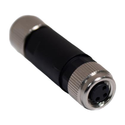 BU-8ZU10 - IP67 3-Position Female M8 Connector for 22-26 AWG  (Pack of 7)