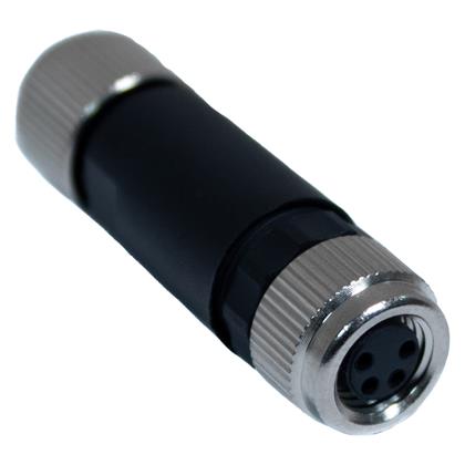 BU-8ZU12 - IP67 Rated 4-Position M8 Connector, 22-26 AWG  (Pack of 7)