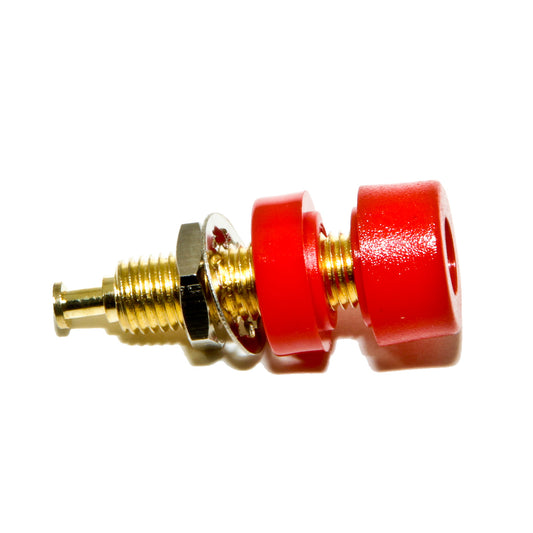 BU-P2854-2 - Ten 4mm Panel Mount Banana Jacks for 3/8" Panels  (Pack of 5)