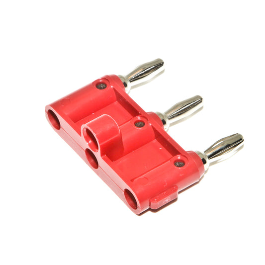 BU-P2970-2 - 0.75" Center Triple Banana Plug Connector  (Pack of 19)