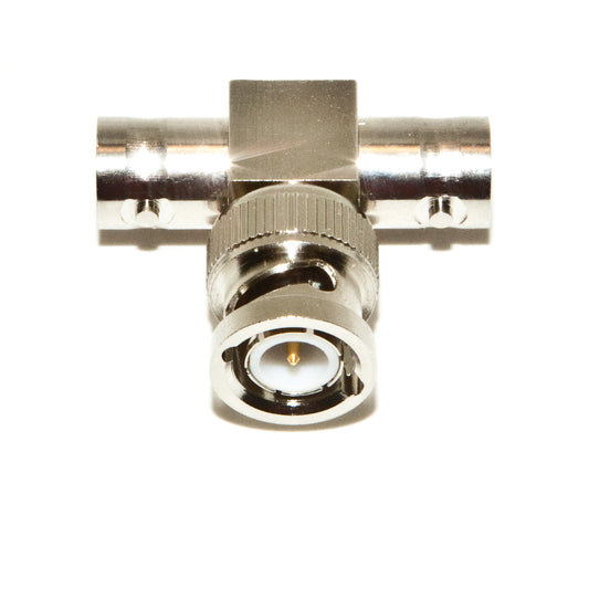 BU-P3285 - BNC "T" Adapter with 1 Male, 2 Female Connections  (Pack of 15)