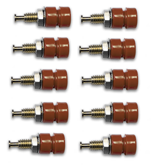 BU-P3542-1 - Set of 10 Insulated Pin Tip Jacks for 0.080in Plugs  (Pack of 4)