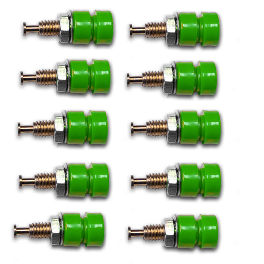 BU-P3542-5 - 10-Pack Insulated Panel Mount Pin Tip Jacks   (Pack of 4)