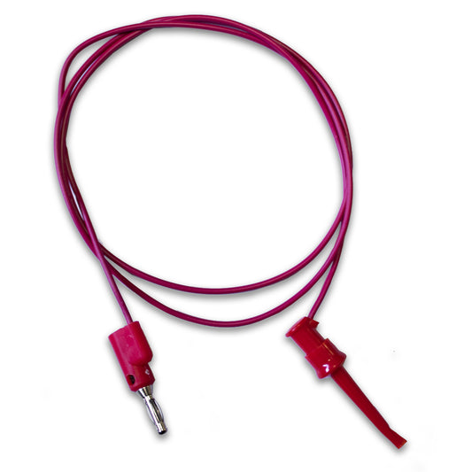 BU-P3782-60-2 - 5Ft PVC Test Lead with Stackable Banana Plug & Mini Plunger  (Pack of 16)