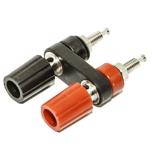 BU-P4243-0 - Slim Double Binding Post for Banana Plugs and Bare Wires  (Pack of 16)