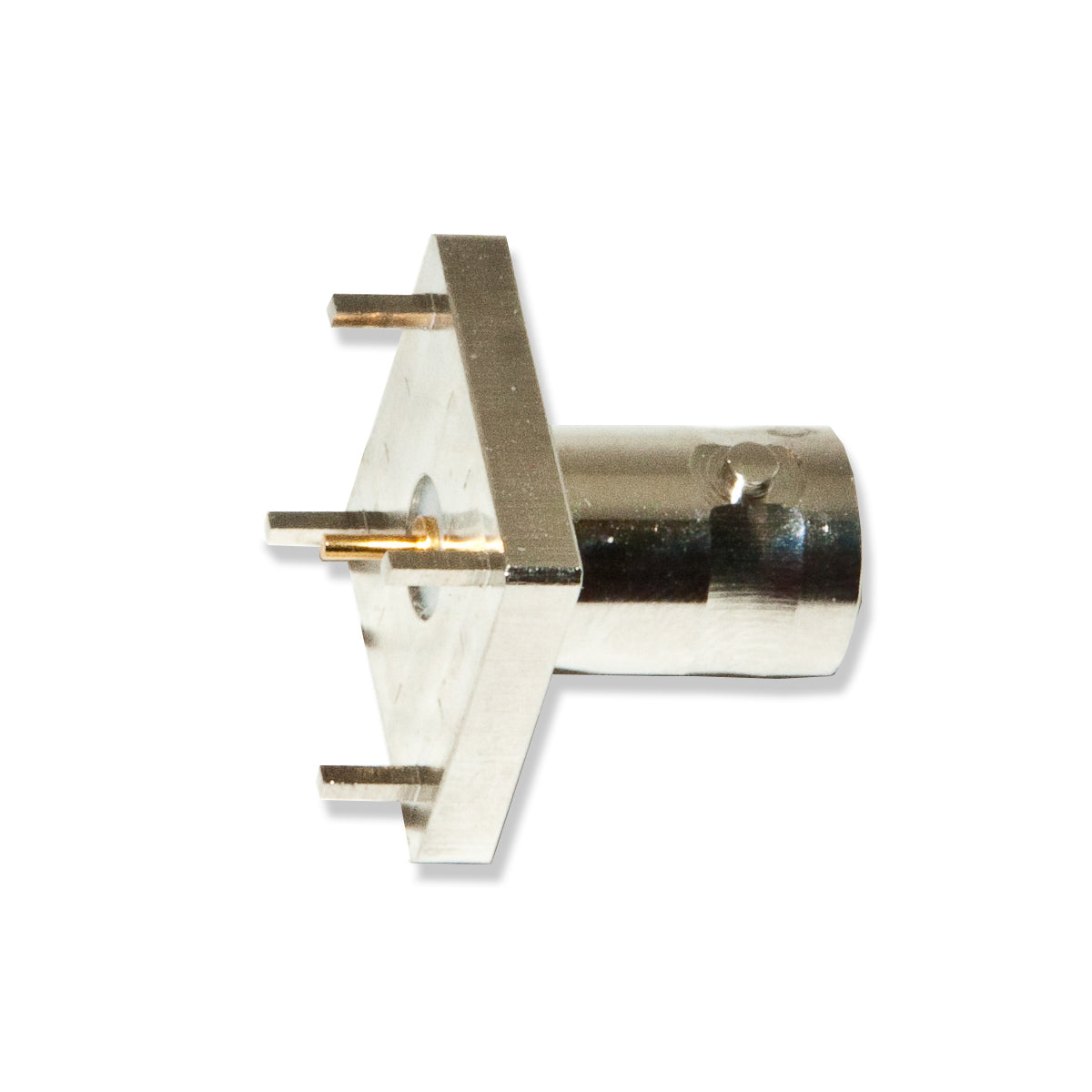 BU-P4578 - Female BNC Connector PCB Mount, Brass Nickel-Plated Housing  (Pack of 24)
