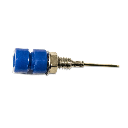 BU-P4773-6 - Blue Right-Angle Pin Tip Connector with Wire  (Pack of 30)