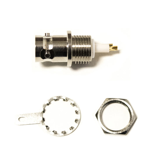 BU-P5219 - Straight BNC Triax Jack Connector, 50 Ohm Impedance  (Pack of 6)