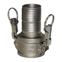 CGCHK5-200CR-SS1 - 2 in x 2 in 316 Stainless Steel Cam and Groove Crimplok Coupler