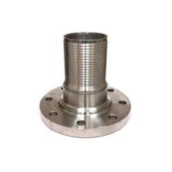 CNFL-150CR-SS316 - 1-1/2 in Flanged & Hose Barbed 316 Stainless Steel Combination Nipple