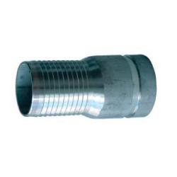 CNG-400-S - 4 in Hose Barbed & 4 in Grooved Steel Combination King Nipple