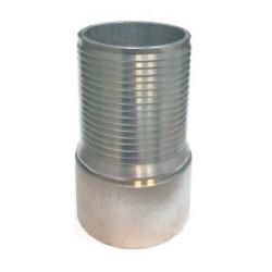 CNSC-300CR-SP - 3 in Hose Barbed x 3 in Square Cut Steel Crimplok Combination Nipple