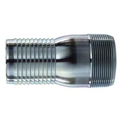 CNT-150-SP - 1-1/2 in Barbed Hose x 1-1/2 in MPT Steel Combination King Nipple
