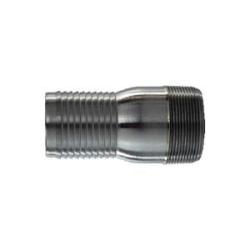 CNT-400CS-S - 4 in MIP x 4 in Barbed Steel Crimplok Combination Nipple