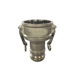 DA-3020-SS - 3 in Female to 2 in Male Cam and Groove Reducer Coupler, 316 Stainless Steel