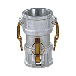 DD-2030-AA - 2-in Female Coupler & 3-in Female Coupler Aluminum Cam and Groove Spool Coupler