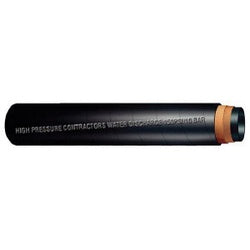 HPCWB200-400 - 4 in x 100 ft Black Rubber High-Pressure Water Discharge Hose