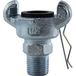 ME-038-SP - 3/8 in Twist Claw x 3/8 in MNPT Malleable Iron Universal Coupler