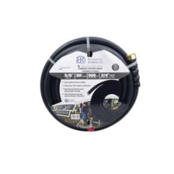 OPPWB-063-150GH50 - 5/8 in x 50 ft Rubber Water Hose, 150 psi, Black with Polyester Reinforcement