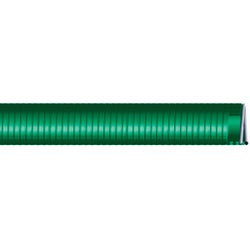 SATO-100 - 1 in x 100 ft PVC Water Suction Hose with Green Helix Reinforcement